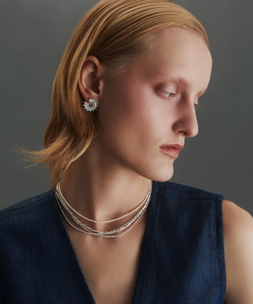 les bonbon（ルボンボン）の「【les bon bon】botanica cristallo pierce/ボタニカ クリスタッロ ピアス BOB629（ピアス（両耳用）・レディース・シルバー・FREE）」の2枚目の写真