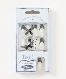 algy（アルジー）の「ネイルチップロングスクエアタイプ（ネイルシール/ネイルチップ）」