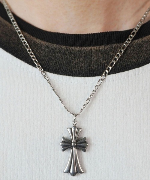 SPINNS(スピンズ)の「クロスシルバーチェーンネックレス/十字架/Y2K・グランジ・韓国ストリート系(ネックレス・メンズ・シルバー・ONESIZE)」の1枚目の写真