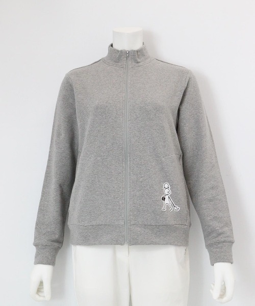 Picone CLUB（ピッコーネクラブ）の「【オンラインストア・店舗限定商品】裏毛ハイネックジップスウェット（スウェット・レディース・ブラック/グレー/ピンク・S/M）」の3枚目の写真