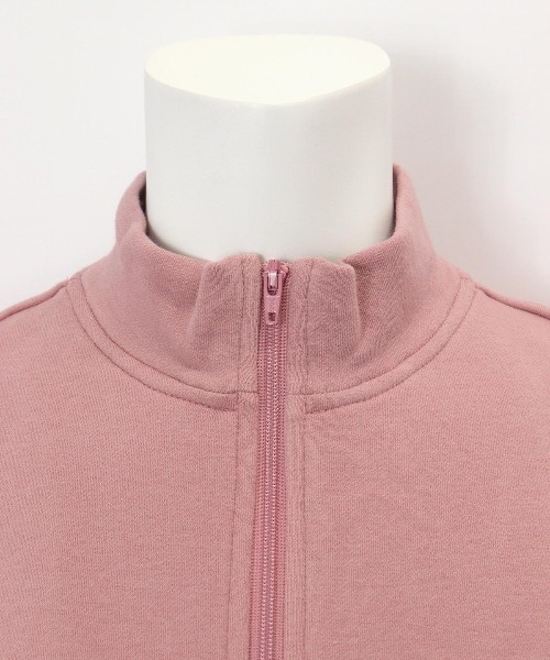 Picone CLUB（ピッコーネクラブ）の「【オンラインストア・店舗限定商品】裏毛ハイネックジップスウェット（スウェット・レディース・ブラック/グレー/ピンク・S/M）」の4枚目の写真