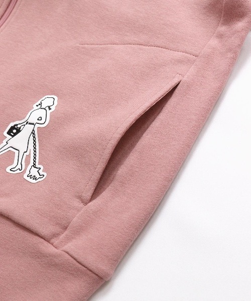 Picone CLUB（ピッコーネクラブ）の「【オンラインストア・店舗限定商品】裏毛ハイネックジップスウェット（スウェット・レディース・ブラック/グレー/ピンク・S/M）」の6枚目の写真