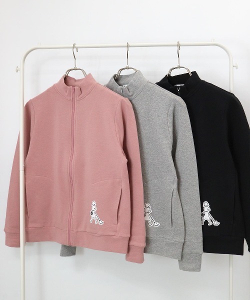Picone CLUB（ピッコーネクラブ）の「【オンラインストア・店舗限定商品】裏毛ハイネックジップスウェット（スウェット・レディース・ブラック/グレー/ピンク・S/M）」の10枚目の写真