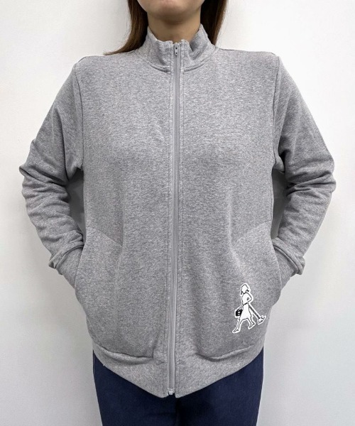 Picone CLUB（ピッコーネクラブ）の「【オンラインストア・店舗限定商品】裏毛ハイネックジップスウェット（スウェット・レディース・ブラック/グレー/ピンク・S/M）」の14枚目の写真