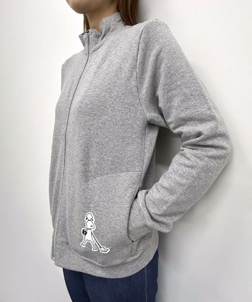 Picone CLUB（ピッコーネクラブ）の「【オンラインストア・店舗限定商品】裏毛ハイネックジップスウェット（スウェット・レディース・ブラック/グレー/ピンク・S/M）」の16枚目の写真