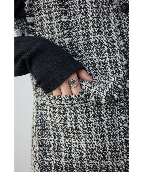 AZUL by moussy(アズールバイマウジー)の「ツイードフリンジベスト(ベスト・レディース・ブラック系その他/ホワイト系その他・FREE)」の12枚目の写真