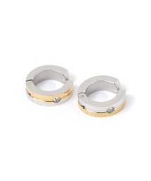 LAKOLE | ステンレスバイカラーイヤリング / 318571(イヤリング)