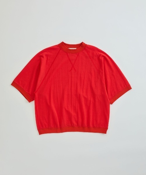 THE SHINZONE（ザ　シンゾーン）の「THE SHINZONE/シンゾーン　シアーハーフスリーブスウェットシャツ　SHEER HALFSLEEVES SWEAT SHIRT　25MMSCU08（Tシャツ/カットソー・レディース・チャコールグレー/ターコイズブルー/イエロー/レッド・FREE）」の4枚目の写真