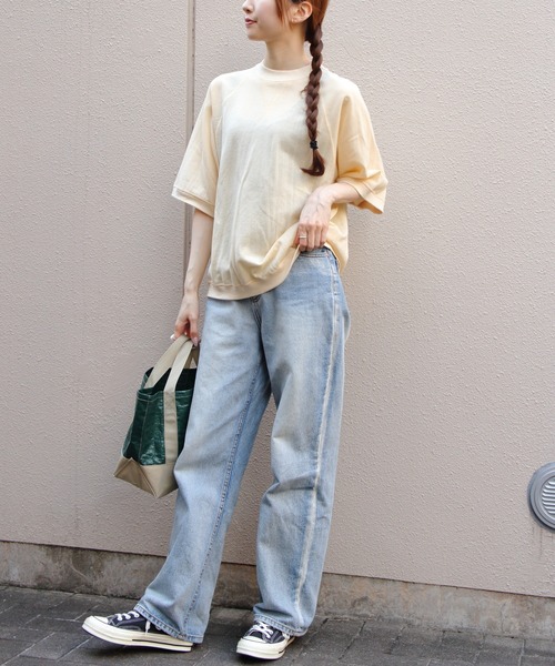 THE SHINZONE（ザ　シンゾーン）の「THE SHINZONE/シンゾーン　シアーハーフスリーブスウェットシャツ　SHEER HALFSLEEVES SWEAT SHIRT　25MMSCU08（Tシャツ/カットソー・レディース・チャコールグレー/ターコイズブルー/イエロー/レッド・FREE）」の11枚目の写真