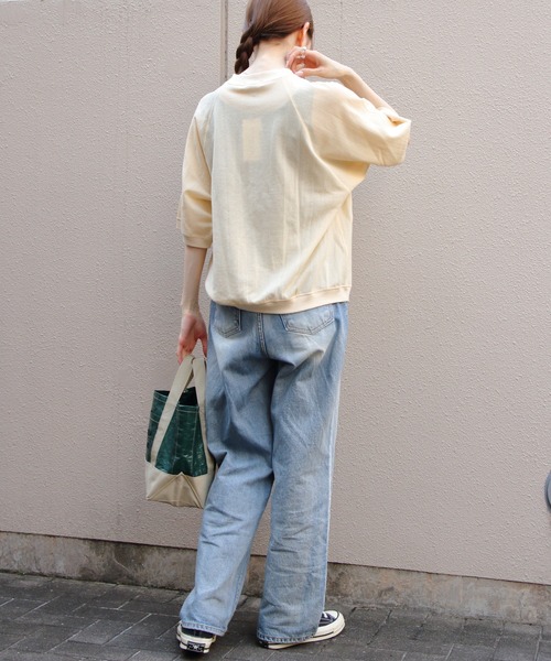 THE SHINZONE（ザ　シンゾーン）の「THE SHINZONE/シンゾーン　シアーハーフスリーブスウェットシャツ　SHEER HALFSLEEVES SWEAT SHIRT　25MMSCU08（Tシャツ/カットソー・レディース・チャコールグレー/ターコイズブルー/イエロー/レッド・FREE）」の13枚目の写真