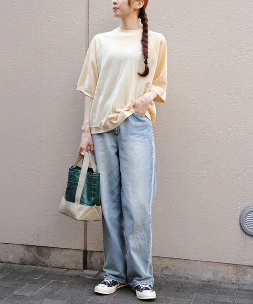 THE SHINZONE（ザ　シンゾーン）の「THE SHINZONE/シンゾーン　シアーハーフスリーブスウェットシャツ　SHEER HALFSLEEVES SWEAT SHIRT　25MMSCU08（Tシャツ/カットソー・レディース・チャコールグレー/ターコイズブルー/イエロー/レッド・FREE）」の14枚目の写真