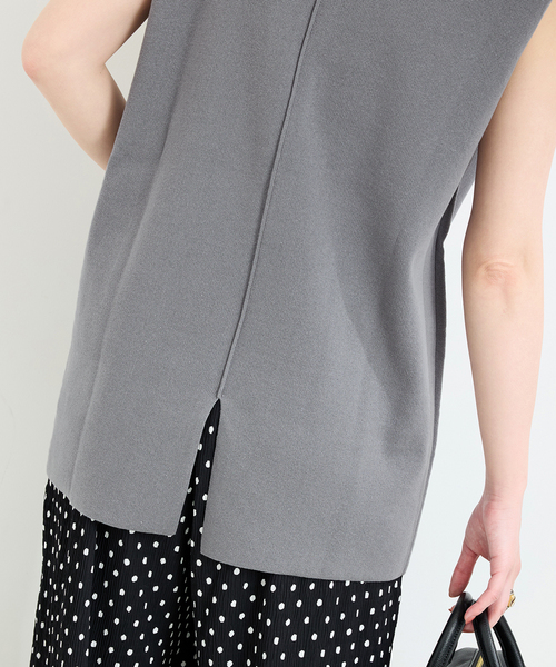 B.C STOCK(ベーセーストック)の「《追加》【WEB限定】ミラノリブベスト(ベスト・レディース・グレー/ブラック・FREE)」の20枚目の写真