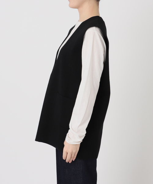 B.C STOCK(ベーセーストック)の「《追加》【WEB限定】ミラノリブベスト(ベスト・レディース・グレー/ブラック・FREE)」の22枚目の写真