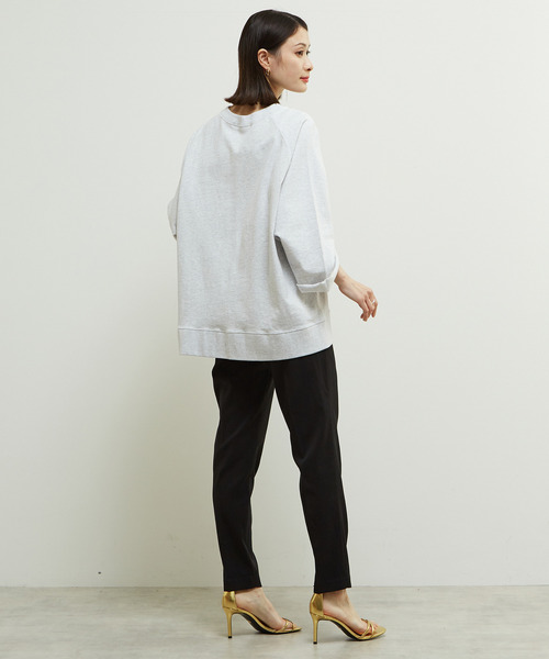 SOFFITTO（ソフィット）の「「Soffitto」ピスネーム付きピグメント加工スウェット（スウェット・レディース・トップグレー/チャコールグレー/ピンク・FREE）」の17枚目の写真