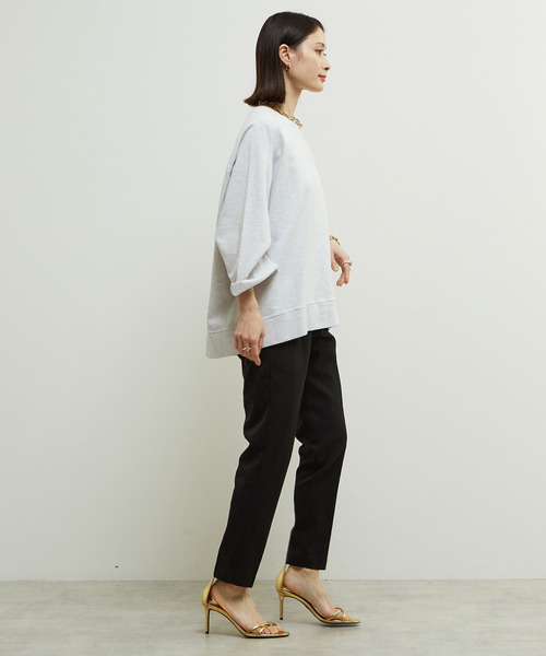 SOFFITTO（ソフィット）の「「Soffitto」ピスネーム付きピグメント加工スウェット（スウェット・レディース・トップグレー/チャコールグレー/ピンク・FREE）」の18枚目の写真