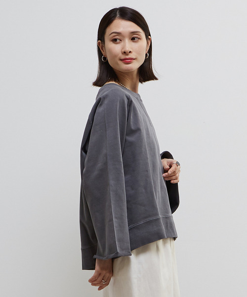 SOFFITTO（ソフィット）の「「Soffitto」ピスネーム付きピグメント加工スウェット（スウェット・レディース・トップグレー/チャコールグレー/ピンク・FREE）」の20枚目の写真