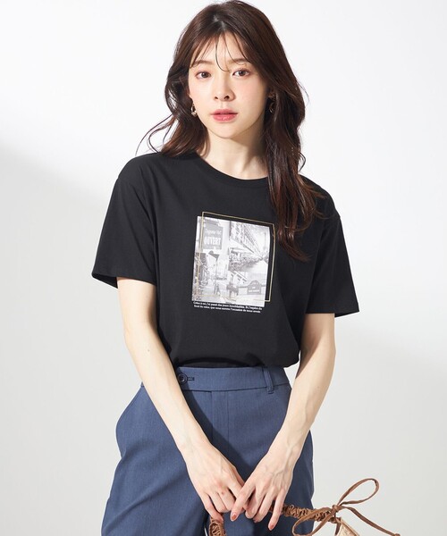 ANY SIS（エニィスィス）の「【洗える】アソートロゴ Tシャツ（Tシャツ/カットソー・レディース・ホワイト系/ホワイト系2/ホワイト系1/ブラック系/ブラック系1/ブラック系2・4）」の6枚目の写真