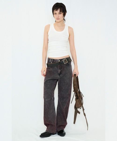 viavanda ブラックタンクトップ TUCK RIB TANK TOP（タンクトップ）｜VIAVANDA（ヴィアヴァンダ