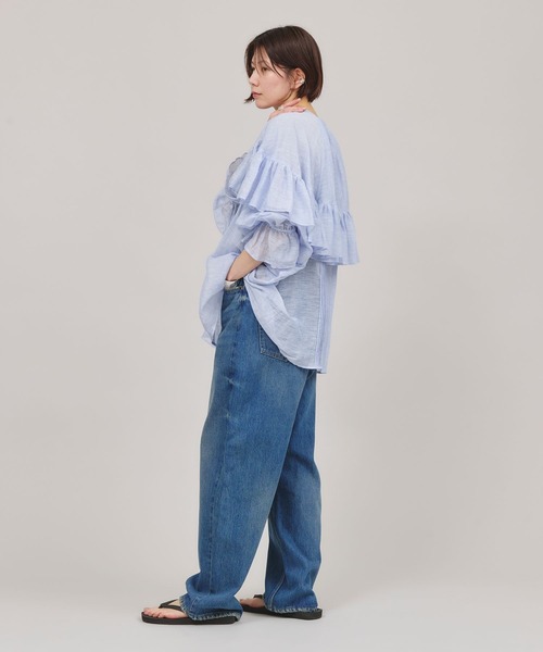 curensology リネンブレンドシアーブラウス Curensology｜リネンブレンドシアーブラウス | Rakuten Fashion