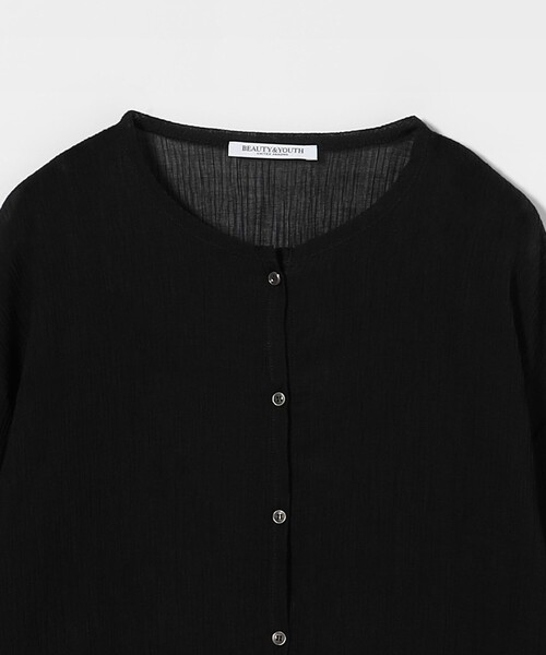 BEAUTY&YOUTH UNITED ARROWS（ビューティーアンドユースユナイテッドアローズ）の「クレープ クルーネックカーディガン（カーディガン/ボレロ・レディース・ライトグレー/オフホワイト/ブラック/オレンジ・FREE）」の21枚目の写真