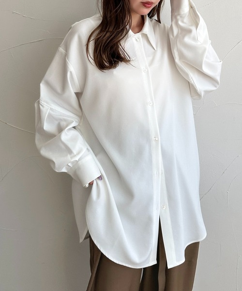 apres jour clair（アプレジュールクレア）の「【apres jour clair】コクーンスリーブラメストライプシャツ（シャツ/ブラウス・レディース・オフホワイト/ブルー/イエロー・X-LARGE/フリー）」の19枚目の写真