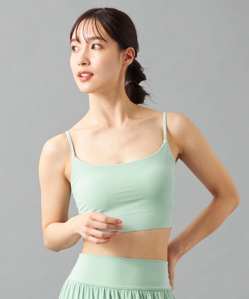 Chacott(チャコット)の「ZEN ブラトップ(タンクトップ・レディース・ブラック/ライトグリーン/ライトブルー・M/S/L)」の3枚目の写真