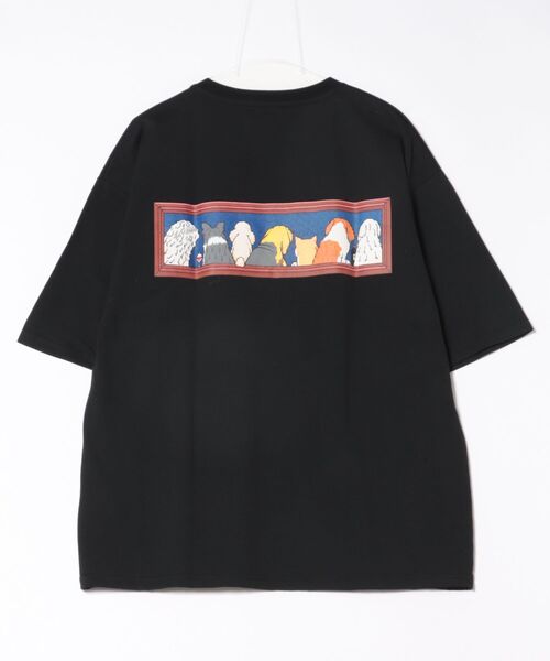 CORISCO(コリスコ)の「アニマル晩餐柄Tシャツ(M1)(Tシャツ/カットソー・メンズ・ホワイト系1/ホワイト系2/グレー系2/ブラック系2/キナリ/ブラック系1/グレー系1/オートミール・MEDIUM/LARGE/X-LARGE)」の14枚目の写真