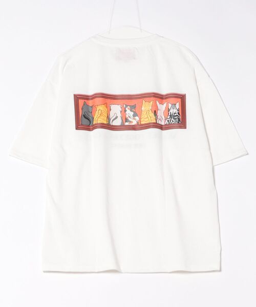 CORISCO(コリスコ)の「アニマル晩餐柄Tシャツ(M1)(Tシャツ/カットソー・メンズ・ホワイト系1/ホワイト系2/グレー系2/ブラック系2/キナリ/ブラック系1/グレー系1/オートミール・MEDIUM/LARGE/X-LARGE)」の10枚目の写真