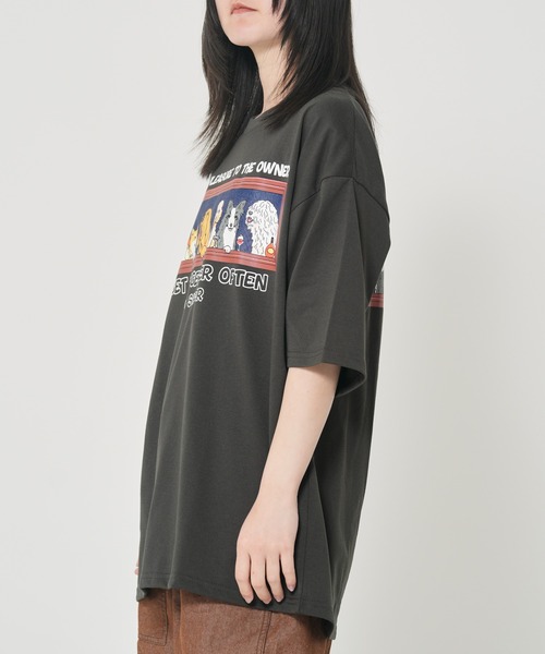 CORISCO(コリスコ)の「アニマル晩餐柄Tシャツ(M1)(Tシャツ/カットソー・メンズ・ホワイト系1/ホワイト系2/グレー系2/ブラック系2/キナリ/ブラック系1/グレー系1/オートミール・MEDIUM/LARGE/X-LARGE)」の22枚目の写真