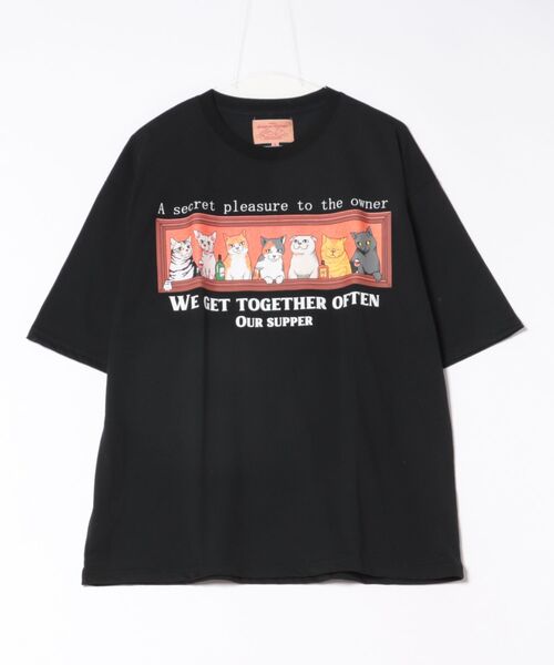 CORISCO(コリスコ)の「アニマル晩餐柄Tシャツ(M1)(Tシャツ/カットソー・メンズ・ホワイト系1/ホワイト系2/グレー系2/ブラック系2/キナリ/ブラック系1/グレー系1/オートミール・MEDIUM/LARGE/X-LARGE)」の16枚目の写真