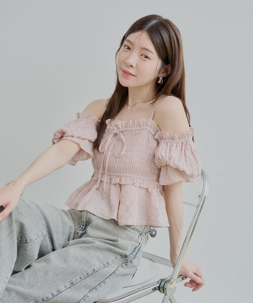 chico シャーリングオフショル3点セット 水着】シャーリングオフショル3点セット | Chico(チコ)ライフ
