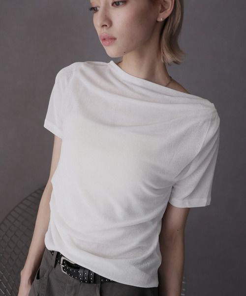 セール】シアードレープカットソー（Tシャツ/カットソー