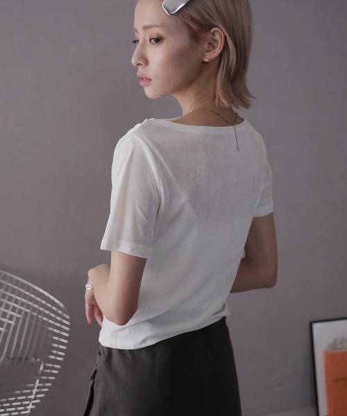 ユリウス　ドレープカットソー JULIUS/ユリウス/ドレープショートスリーブTシャツ(777CUM24)（T