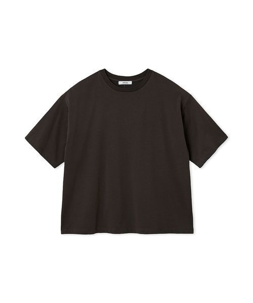33℃ カットソー　Tシャツ　プルオーバー　黒　ブラック　ブラウン セール】クルーネックハイラインTシャツ（Tシャツ/カットソー