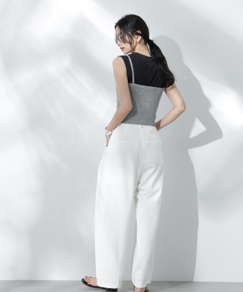 NANO universe（ナノユニバース）の「Anti Soaked(R) 汗染み防止ノースリーブTシャツ（Tシャツ/カットソー・レディース・ホワイト/ブラック/カーキ/チャコール・S/M）」の11枚目の写真