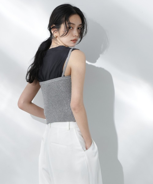 NANO universe（ナノユニバース）の「Anti Soaked(R) 汗染み防止ノースリーブTシャツ（Tシャツ/カットソー・レディース・ホワイト/ブラック/カーキ/チャコール・S/M）」の6枚目の写真