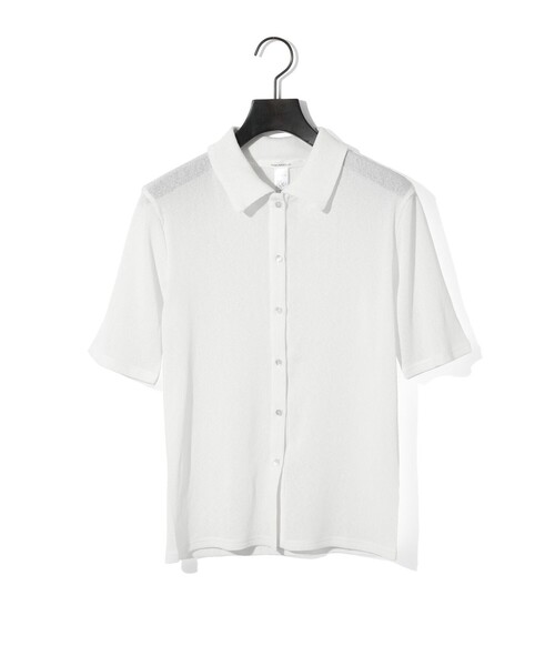MIDIUMISOLID / ミディウミソリッド MIDIUMISOLID for Ladies シアーコンパクトポロシャツ セール】MIDIUMISOLID for Ladies シアーコンパクトポロシャツ