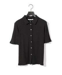 MIDIUMISOLID for Ladies シアーコンパクトポロシャツ