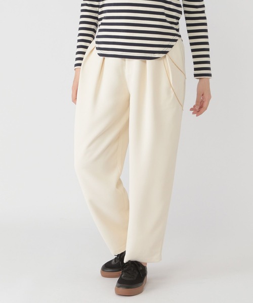 studio CLIP（スタディオクリップ）の「【daily CLIP】TRタックカーブスラックス（スラックス・レディース・ベージュ/チャコール/アイボリー・MEDIUM/LARGE）」の19枚目の写真