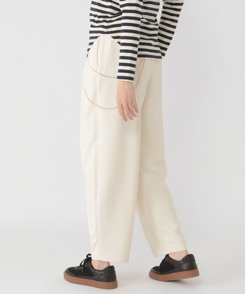 studio CLIP（スタディオクリップ）の「【daily CLIP】TRタックカーブスラックス（スラックス・レディース・ベージュ/チャコール/アイボリー・MEDIUM/LARGE）」の21枚目の写真