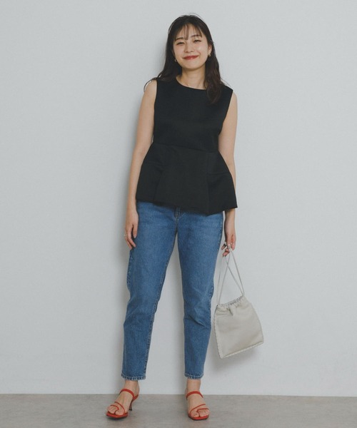 F by ROSSO（エフバイロッソ）の「F by ROSSO　サテンスリーブレスブラウス（シャツ/ブラウス・レディース・パープル系その他/ブラック・FREE）」の16枚目の写真