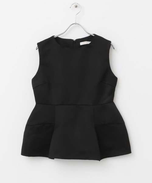 F by ROSSO（エフバイロッソ）の「F by ROSSO　サテンスリーブレスブラウス（シャツ/ブラウス・レディース・パープル系その他/ブラック・FREE）」の9枚目の写真