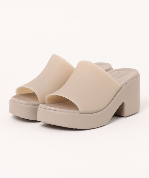 【CROCS】★サンダル★ Brooklyn Frosted Slide Heel crocs サンダル クロックス BROOKLYN FROSTED SLIDE HEEL W