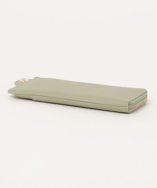 BARCOS(バルコス)の「【BARCOS/バルコス】シュリンクレザーL字型長財布(財布・レディース・ブラック/ベージュ系その他/グリーン/ボルドー/オレンジ・ONE SIZE)」の14枚目の写真