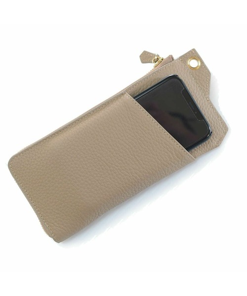 BARCOS(バルコス)の「【BARCOS/バルコス】シュリンクレザーL字型長財布(財布・レディース・ブラック/ベージュ系その他/グリーン/ボルドー/オレンジ・ONE SIZE)」の10枚目の写真