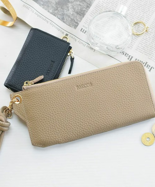 BARCOS(バルコス)の「【BARCOS/バルコス】シュリンクレザーL字型長財布(財布・レディース・ブラック/ベージュ系その他/グリーン/ボルドー/オレンジ・ONE SIZE)」の17枚目の写真