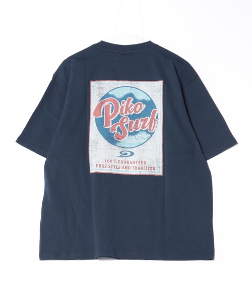 Piko(ピコ)の「バックプリントTシャツ(Tシャツ/カットソー・メンズ・ネイビー/オフホワイト・M/L/LL)」の12枚目の写真