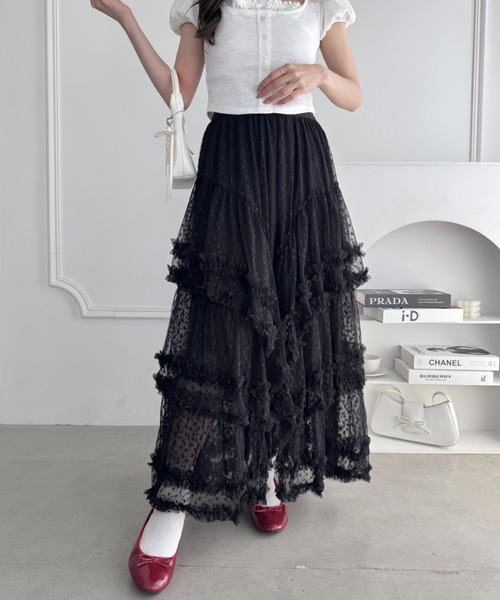 セール】ハートチュールボリュームスカート（スカート）｜Loueme