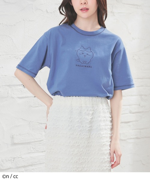 Honeys（ハニーズ）の「ちいかわ／Ｔシャツ（Tシャツ/カットソー・レディース・ピンク系その他/ブラック系その他/ホワイト系その他/ブルー系その他・L/LL/M/S）」の3枚目の写真