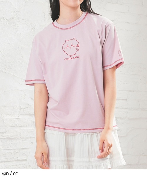 Honeys（ハニーズ）の「ちいかわ／Ｔシャツ（Tシャツ/カットソー・レディース・ピンク系その他/ブラック系その他/ホワイト系その他/ブルー系その他・L/LL/M/S）」の6枚目の写真